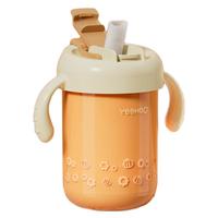 YeeHoO 英氏 儿童吸管杯 400ml 热带橙