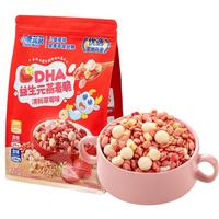 小鹿蓝蓝DHA益生元燕麦脆草莓味210g宝宝零食儿童早餐冲泡独立包装