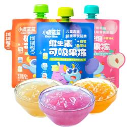 小鹿蓝蓝 可吸果冻多口味果汁果冻梨汁山楂饮混合口味儿童礼物