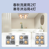 AUPU/奥普 一体集成 灯暖浴霸 排气扇 照明灯  ⭐灯暖：FDP310A+275W*4+换气+照明2A+275W*4+换气+照明+集成吊顶