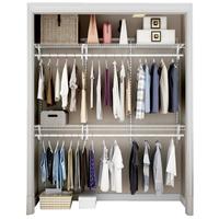 铂耐 家居 简约衣帽间步入式衣柜开放式金属衣橱储物间整体卧室衣帽架环保免费设计 沃克系列 支持定制 送货入户