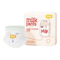 宜婴牛奶拉拉裤尿不湿新生儿干爽透气迷你装 拉拉裤M16片【6-11kg】