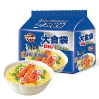康师傅 大食袋 鲜虾鱼板面 5袋