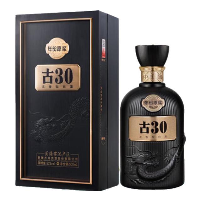 古井贡酒年份原浆古30 浓香型白酒52度500ml*1瓶单瓶装【报价价格