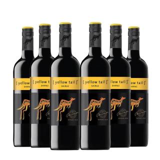 黄尾袋鼠 世界系列 西拉 半干型 红葡萄酒 750ml*6 智利原瓶进口