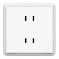 Schneider Electric 施耐德电气 Brillyn睿意系列 A3E426_10U 86型插座 正五孔 白色 十支装