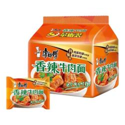 康师傅 经典香辣牛肉方便面101g*5包