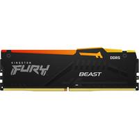 金士顿 FURY 32GB(16G×2)套装 DDR5 6400 台式机内存条 Beast RGB灯条  海力士