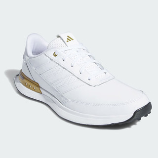 阿迪达斯 （adidas）高尔夫球鞋S2G SL LEATHER24男士舒适稳定休闲鞋golf跑步鞋男 ID8699 白/白/金 41 （UK7.5）