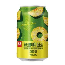 珠江啤酒 无酒精菠萝啤 330ml*24听