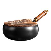 京严选章丘大肚锅铁锅炒锅家用炒菜锅精铁手工锻打铁锅加厚无涂层不粘锅 章丘款大肚锅【加购赠锅铲+木盖+百洁布】 28cm 光面款