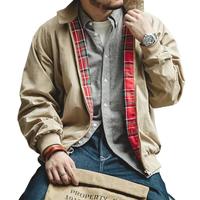 马登 工装美式哈灵顿男士巴恩风机车外套