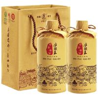 庐陵王 房县黄酒 洑汁半甜型糯米酒 鲜黄酒 酒匠480ml*2瓶装
