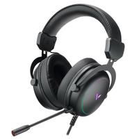 雷柏 VH300S 耳罩式头戴式有线游戏耳机 黑色