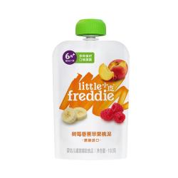 LittleFreddie 有机果泥 西班牙版 3段 树莓香蕉苹果桃味 100g