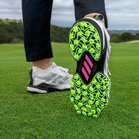 阿迪达斯 (adidas)高尔夫球鞋男士CODECHAOS BOA 2025透气稳定轻量舒适高尔夫鞋 IF3268 白/黑/柠檬黄【系带】 46 (UK10.5)