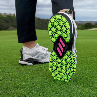 阿迪达斯 （adidas）高尔夫球鞋男士CODECHAOS BOA 2025透气稳定轻量舒适高尔夫鞋 IF3268 白/黑/柠檬黄【系带】 47 （UK11.0）