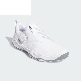 阿迪达斯 （adidas）高尔夫球鞋男士CODECHAOS BOA 2025透气稳定轻量舒适高尔夫鞋 ID8605 白/金属银/浅灰 47 （UK11.0）
