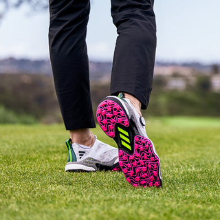 阿迪达斯 （adidas）高尔夫球鞋男士CODECHAOS BOA 2025透气稳定轻量舒适高尔夫鞋 IG8705 白/一号黑/森林绿 45 （UK10.0）