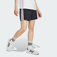 adidas休闲舒适运动短裤女装夏季阿迪达斯轻运动JE1309   黑色/白   XXS