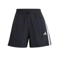 adidas休闲舒适运动短裤女装夏季阿迪达斯轻运动JE1309   黑色/白   XL