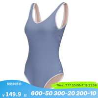 移动端、京东百亿补贴：迪卡侬 DECATHLON 泳衣女专业训练服显瘦25连体泳衣小蓝调-5573832