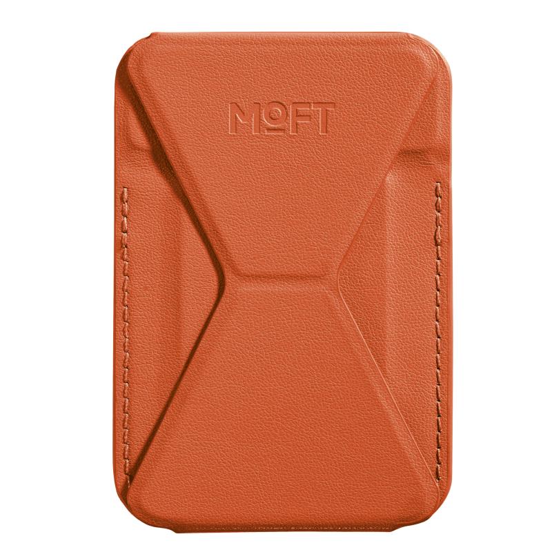  MOFT 磁吸 手机支架 卡包 无线充  热橙橙