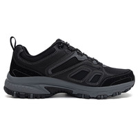 Skechers/斯凯奇男士日常休闲通勤鞋透气舒适运动鞋耐磨跑步鞋 黑色 42.5