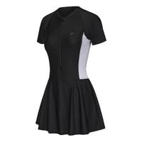 迪卡侬泳衣女款泡温泉2025游泳衣大码保守微胖遮肉泳装IVL2