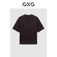 GXG男装 商场同款多色字母图案短袖T恤 24年夏季新品G24X442027