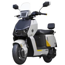 金箭 650智能电动摩托车长续航电瓶车高端摩托车大功率2000W电动车 月慕白/耀夜黑 不含电池仅车架