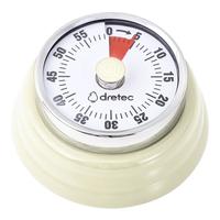 多利科(Dretec)日本计时器厨房定时器机械吸冰箱时间计时器时钟闹钟提醒器米白色 【米白色】加强磁吸/无需电池