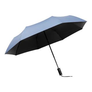 C'mon 8骨三折晴雨伞 雾霾蓝 黑胶款
