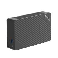 小盘 X系列 大容量 3.5英寸移动硬盘 TypeC扩展坞 黑色 3TB