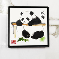 康妮雅创意茶盘硅藻泥茶托陶瓷置物架国潮茶具小型蓄水型中式吸水速干盘 20*20碧桃春和