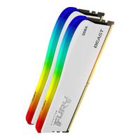 Kingston 金士顿 FURY Beast野兽系列 DDR4 3600MHz RGB 台式机内存 灯条 白色 16GB 8GB*2 KF436C17BWAK2/16