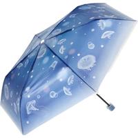 Wpc.雨伞新江之岛水族馆联名日本高颜值透明小巧可爱三折折叠伞雨具