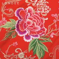 Londee/龙笛款春夏精美牡丹刺绣中式敬酒礼服连衣裙旗袍9S26682 11/L