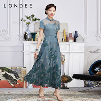 Londee/龙笛宴会晚礼服裙新中式高端气质优雅重工连衣裙3S26593