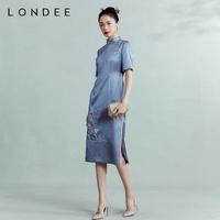 Londee/龙笛新中式高端气质连衣裙高贵优雅中国风旗袍日常3T21292