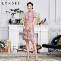 Londee/龙笛新短袖春夏透气复古旗袍3S21198