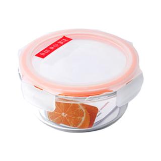 LOCK&LOCK 玻璃饭盒微波炉水果保鲜盒收纳便当盒上班带饭餐盒LLG861_950ml