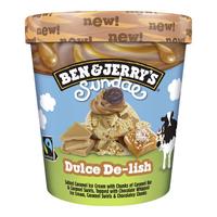 BEN & JERRY'S咸焦糖巧克力冰淇淋465ml 本杰瑞 冰淇淋 雪糕 咸焦糖巧克力465ml