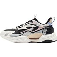 鸿星尔克女鞋减震耐磨运动鞋时尚休闲鞋百搭老爹鞋 52122402043 正黑/云雾灰 35