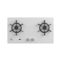 林内（Rinnai）家用嵌入式天燃气灶 双层莲花火4.5kW双眼猛火定时灶 钢化玻璃 一级能效JZT-2E06LT(W)