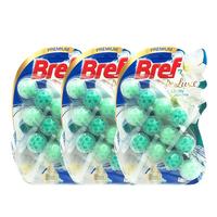 妙力(Bref)悬挂式马桶清洁球剂洁厕宝洗厕所除臭自动除垢去异味去渍 洁厕球豪华款茉莉味9挂装 150g 3盒