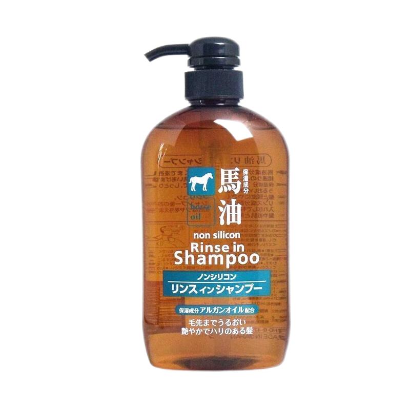 KUMANOYUSHI/熊野油脂 马油洗护系列 无硅油 马油洗发水  600ml