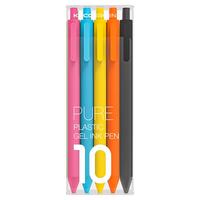 KACO 文采 PURE书源系列 K1015 按动中性笔 混色 0.5mm 10支装