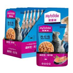 麦富迪 猫零食 猫咪湿粮肉粒包 海洋鱼85g*12