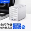 奥睿科 固态硬盘柜2.5寸阵列柜40Gbp全闪磁盘外接盒高速拓展读卡器